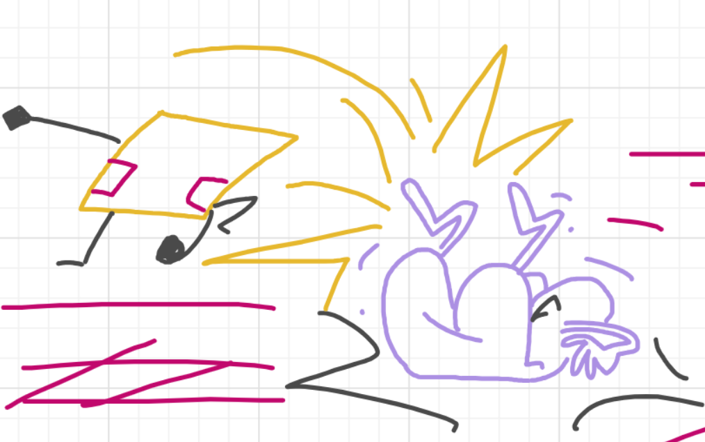 A panel from I've Been Everywhere, Man, episode nine of the Board Boards object show by Furretwalk/WalkingFurret.